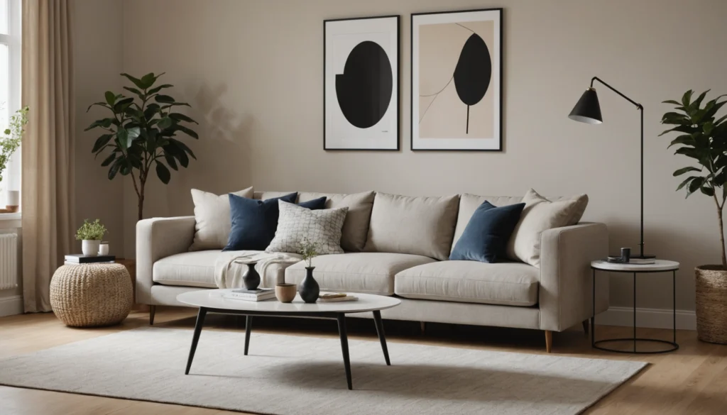 canapé avec assise de 50 cm
