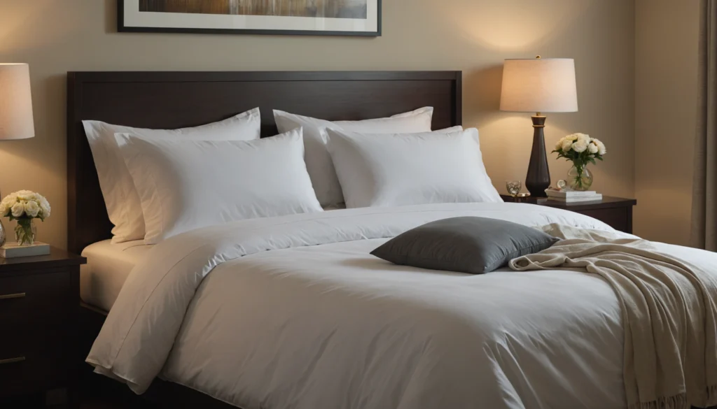 expérience avec linge de lit percale