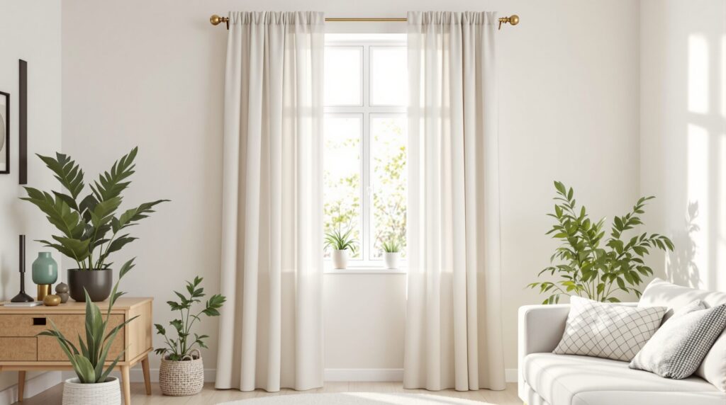 longueur rideaux petite fenêtre